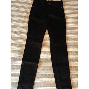 Blank NYC Black Velvet Skinny Jeans